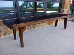 Courtside Bench Quality Patio Furniture Handcrafted by Jack Hudson (830) 367-3848