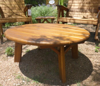 Quality Patio Furniture 46" Round Coffee Table Handcrafted by Jack Hudson (830) 367-3848 46" Round Coffee Table Quality Patio Furniture Handcrafted by Jack Hudson (830) 367-3848