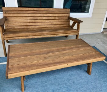 Quality Patio Furniture 6 ft. Low Back Couch and 5 ft. Coffee Table Handcrafted by Jack Hudson (830) 367-3848 6 ft. Low Back Couch and 5 ft. Coffee Table Quality Patio Furniture Handcrafted by Jack Hudson (830) 367-3848