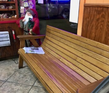 6 ft. Low Back Couch handcrafted by Jack Hudson, Quality Patio Furniture (830) 367-3848 Quality Patio Furniture 6 ft. Low Back Couch perfect for waiting at the restaurant