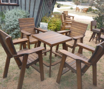 Tall Square Bistro Table with Tall Deck Chairs - Hill Country Charm! Handcrafted by Jack Hudson (830) 367-3848 Quality Patio Furniture Tall Square Bistro Table with Tall Deck Chairs Tall Deck Chairs - Hill Country Charm! Handcrafted by Jack Hudson (830) 367-3848