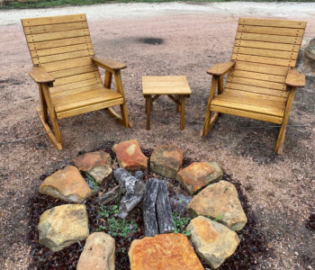 Quality Patio Furniture Rocking Chairs and Side Table Handcrafted by Jack Hudson (830) 367-3848 Rocking Chairs and Side Table Quality Patio Furniture Handcrafted by Jack Hudson (830) 367-3848